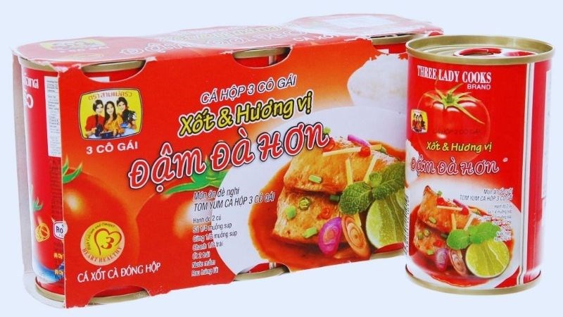Cá hộp 3 cô gái