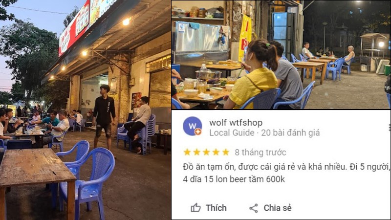 Không gian quán ốc Ba Hào