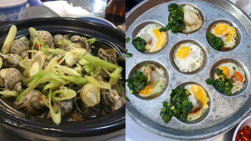 Món ăn quán Ốc Bảo