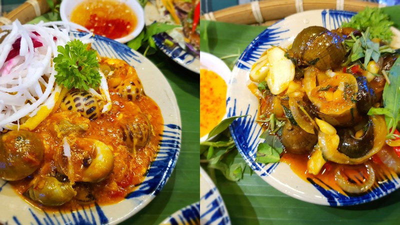 Món ăn quán Ốc Rừng