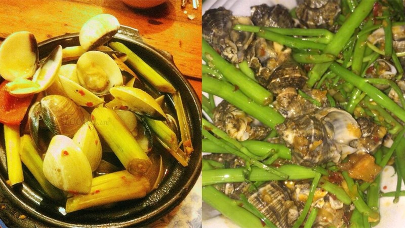 Món ăn quán ốc Ba Hào