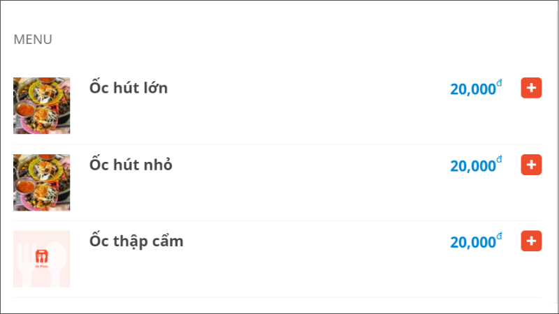 Ốc hút Chợ Bắc Mỹ An