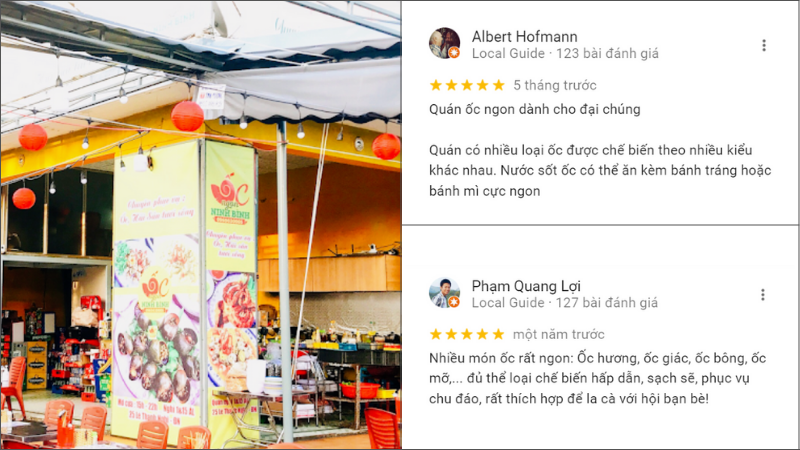 Ốc ngon Ninh Bình