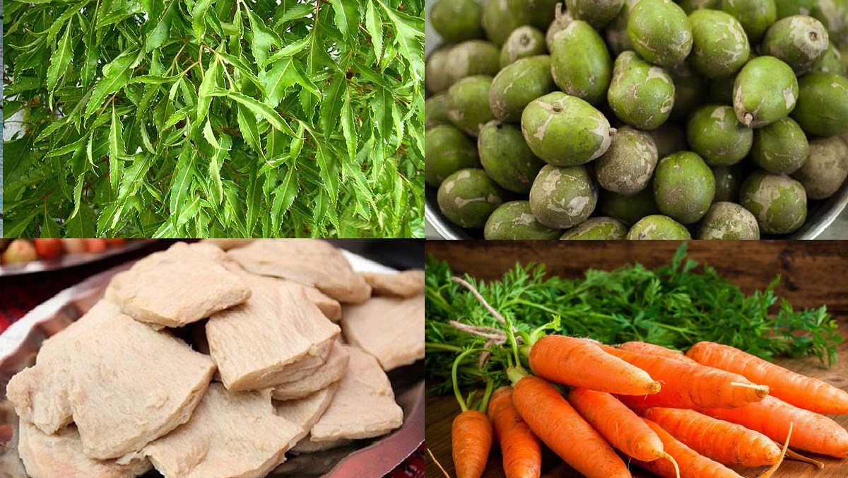 Nguyên liệu làm gỏi đinh lăng cóc sườn non chay