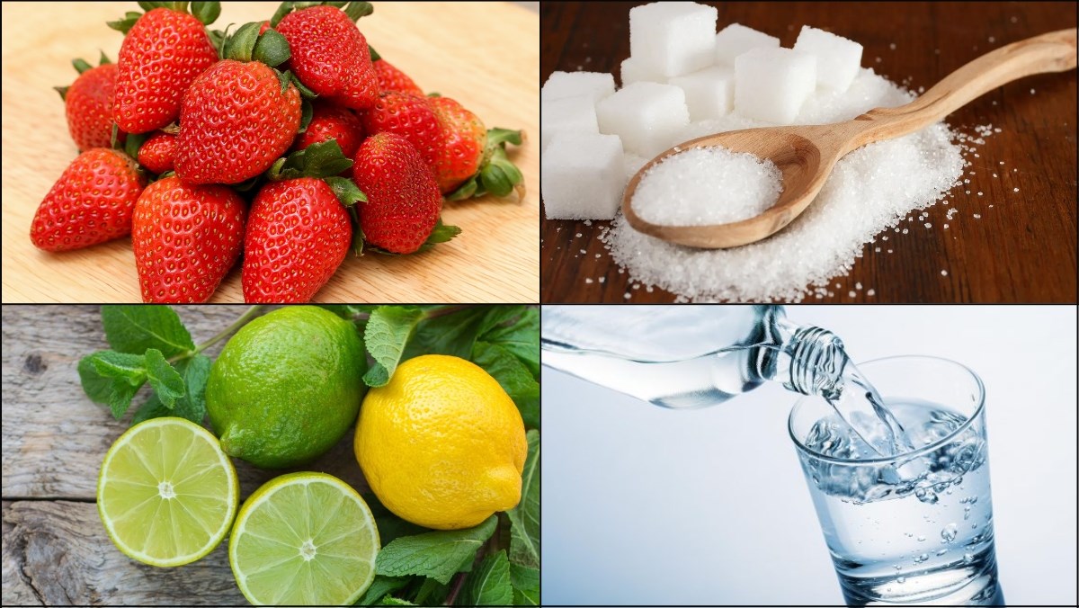 Nguyên liệu món ăn kem dâu tây