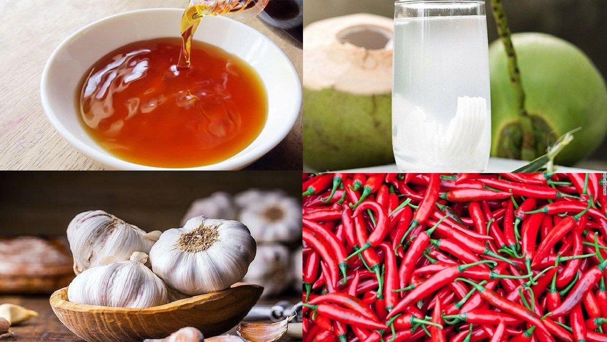 Nguyên liệu món ăn nước mắm nạp năng lượng cơm tấm