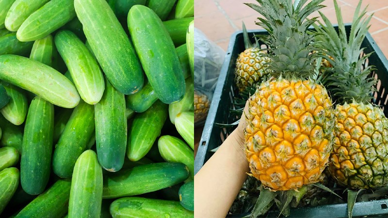 Nguyên liệu món ăn sinh tố dưa leo