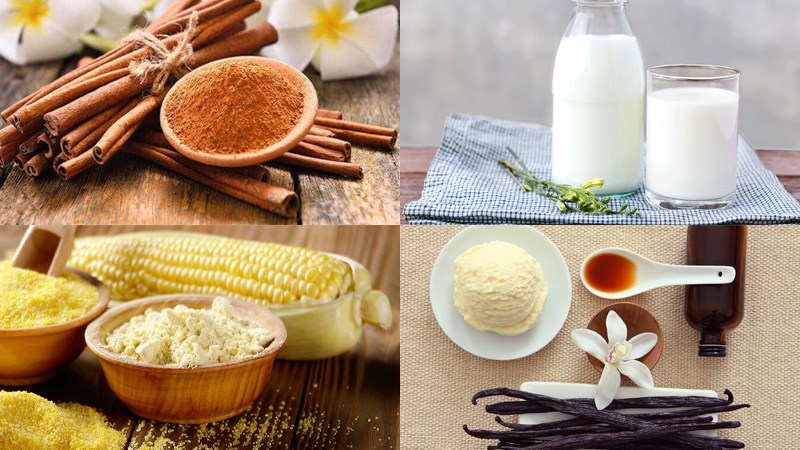 Nguyên liệu làm sữa quế