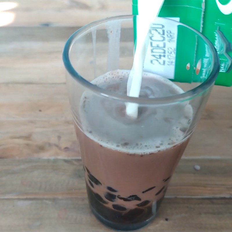 Bước 3 Hoàn thành Trà sữa milo bạc hà