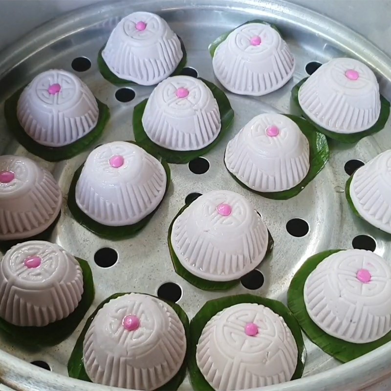 Bước 7 Hấp bánh quy Bánh Quy khoai lang tím