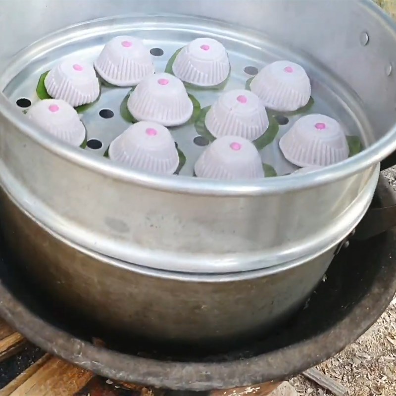 Bước 7 Hấp bánh quy Bánh Quy khoai lang tím