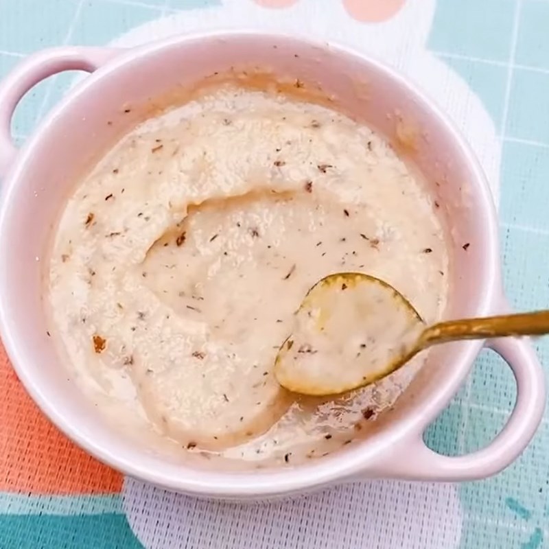 Bước 3 Hấp cháo Cháo củ sen