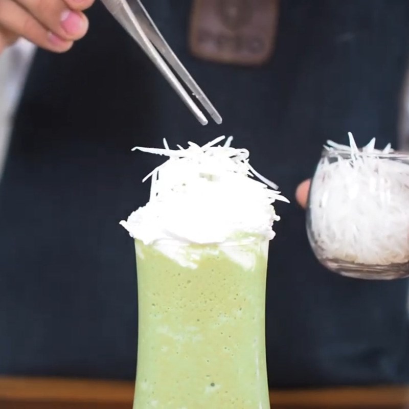 Bước 2 Hoàn thành Matcha cốt dừa