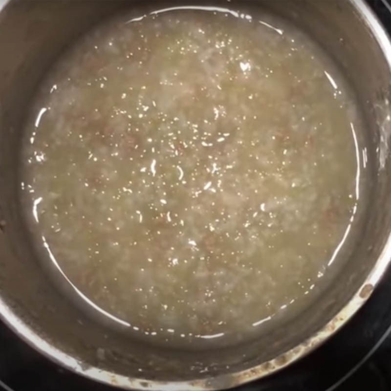 Bước 3 Hoàn thành Cháo thịt bò bí xanh