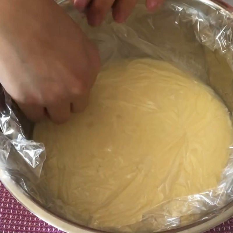 Bước 1 Làm nhân kem Bánh mì ốc quế nhân kem