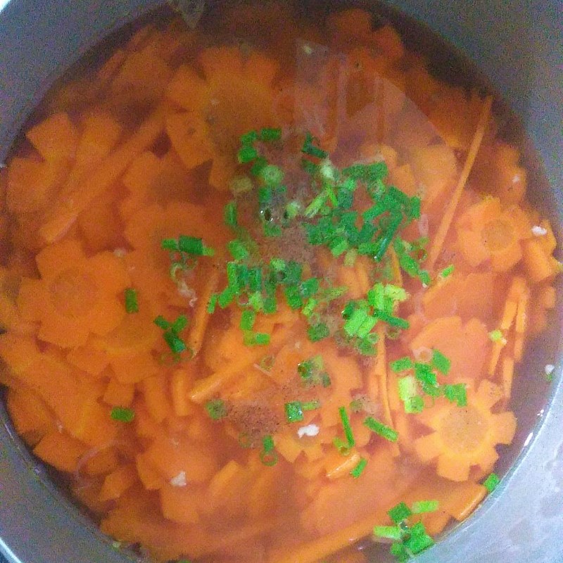 Bước 2 Nấu canh Canh cà rốt thịt băm