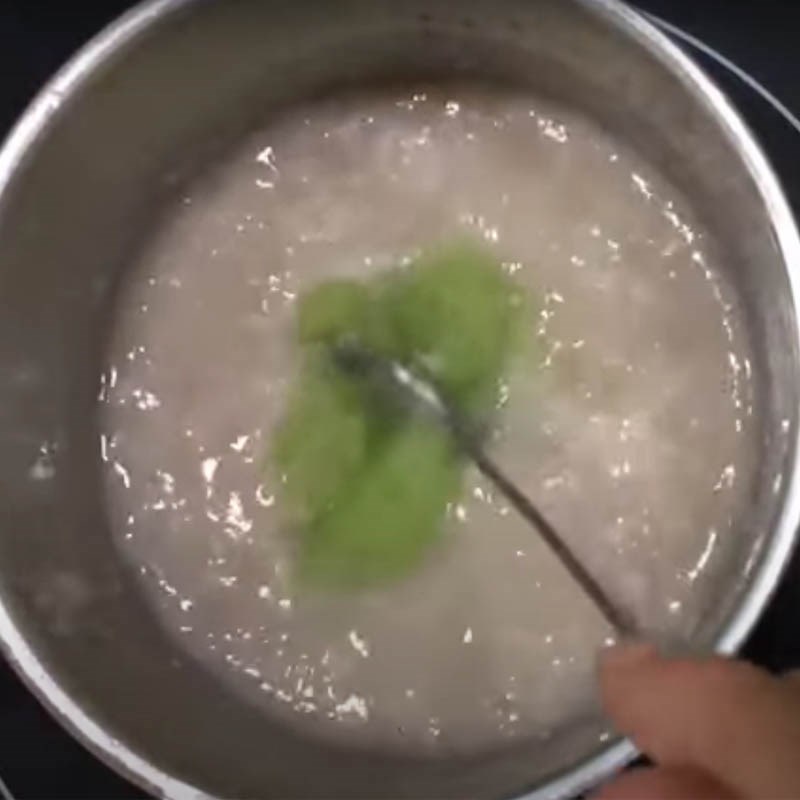 Bước 2 Nấu cháo Cháo thịt bò bí xanh