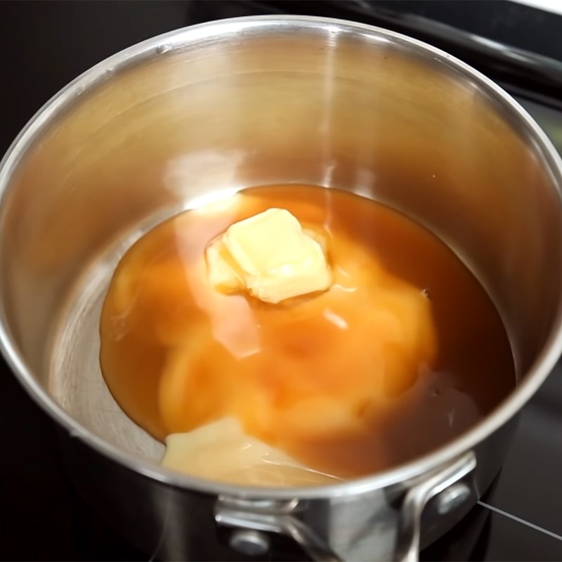 Bước 1 Nấu hỗn hợp bơ sữa Bia bơ Harry Potter