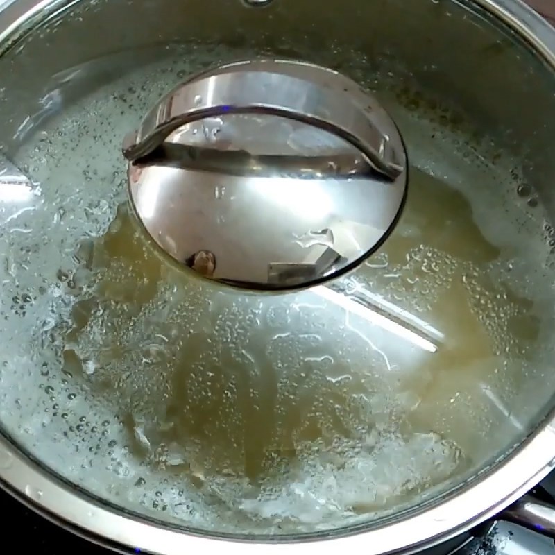 Bước 3 Nấu nước dùng Canh cá Quỳnh Côi - canh cá rô Thái Bình