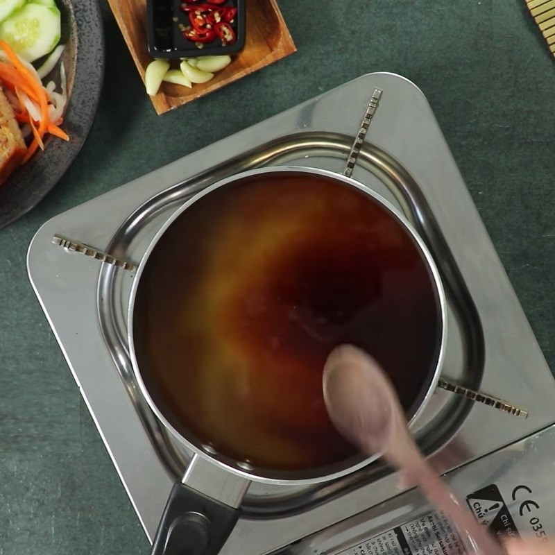 Bước 2 làm bếp nước mắm Nước mắm ăn cơm tấm