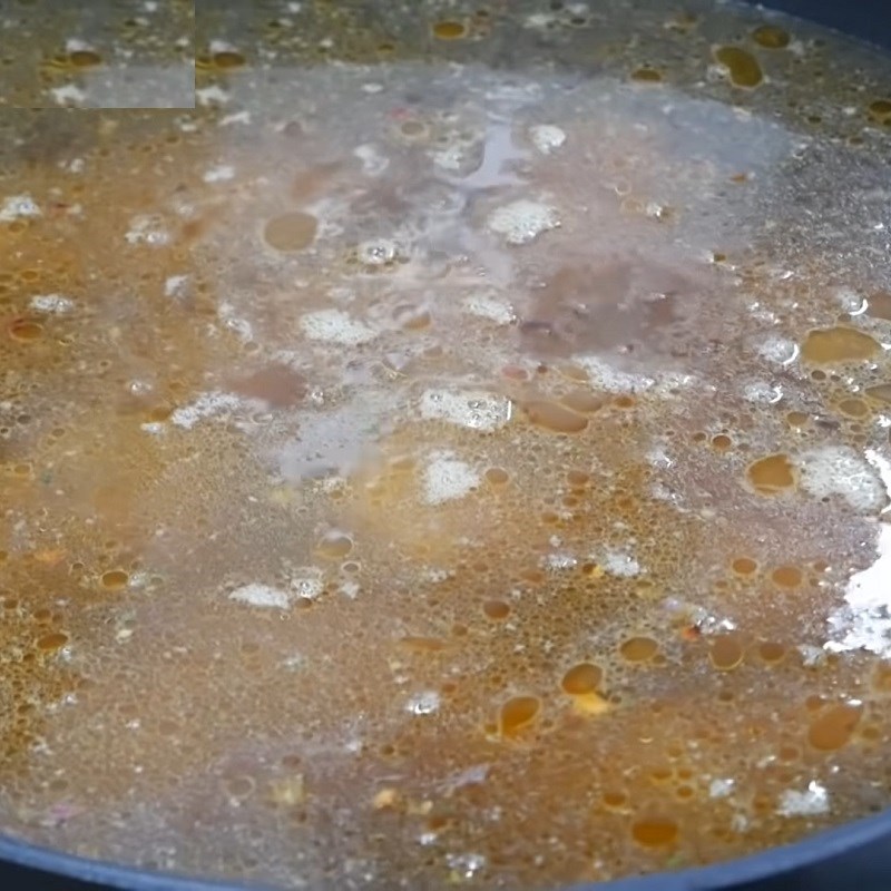 Bước 5 Nấu thịt vịt với khoai môn Lẩu vịt khoai môn