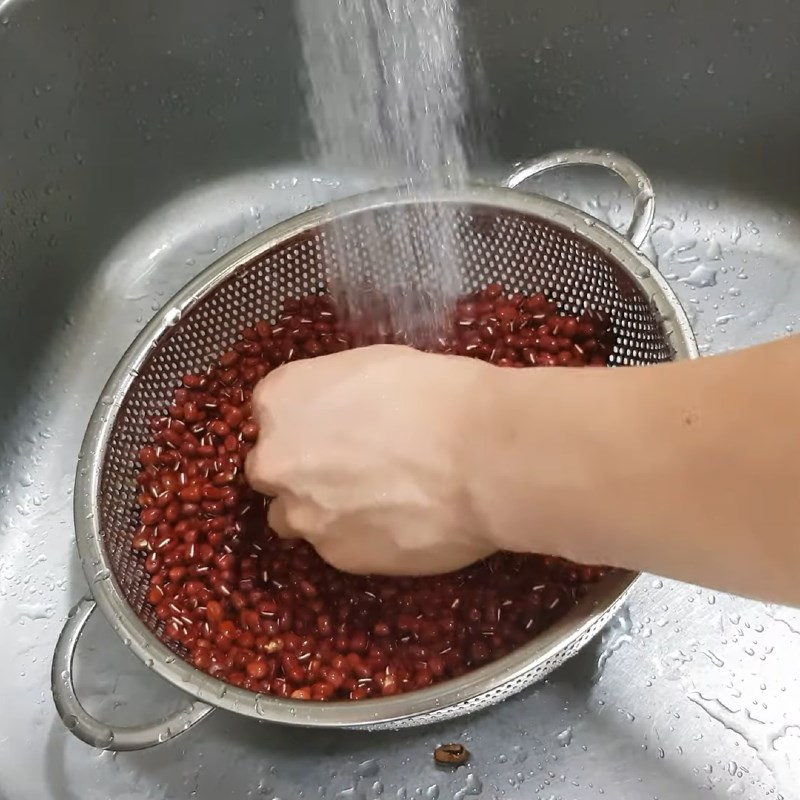 Bước 2 Ngâm và nấu đậu đỏ Patbingsu (bingsu đậu đỏ)