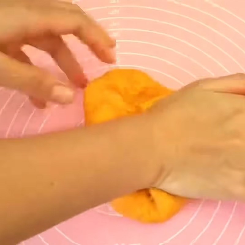 Bước 4 Nhồi bột  Bánh bao quả cam