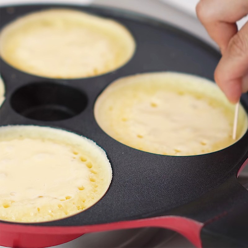 Bước 4 Nướng bánh Bánh kếp trứng sữa