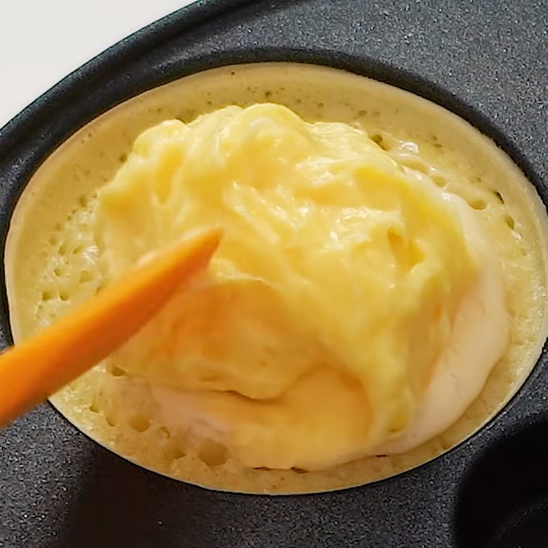 Bước 4 Nướng bánh Bánh kếp trứng sữa
