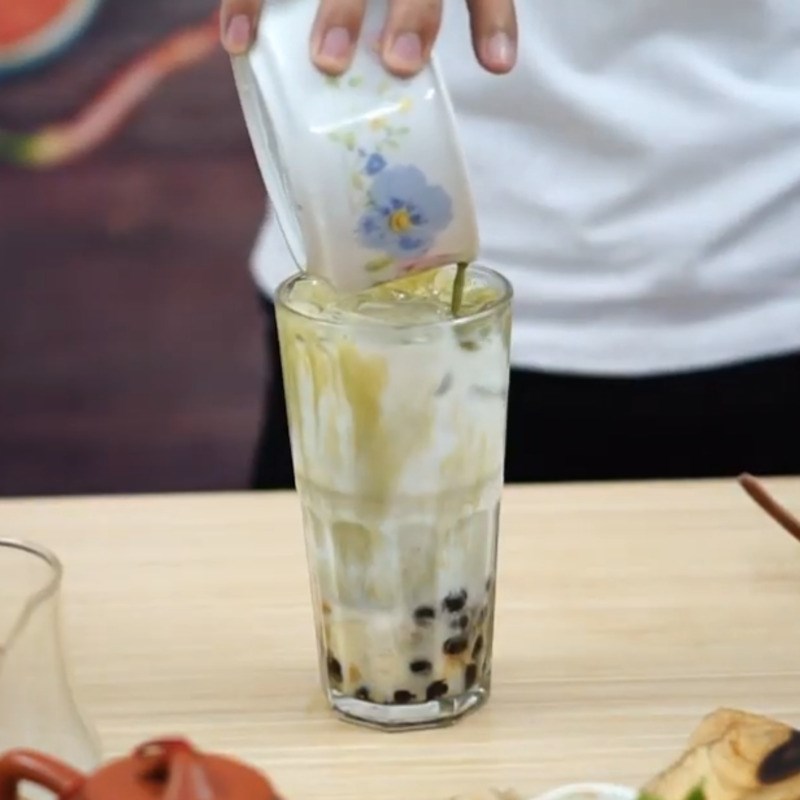 Bước 2 Pha matcha sữa dừa Matcha sữa dừa