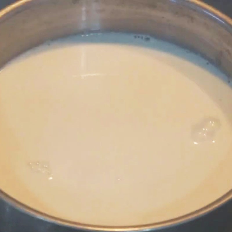 Bước 2 Pha sữa chua cái Sữa chua bằng sữa đặc và sữa bột
