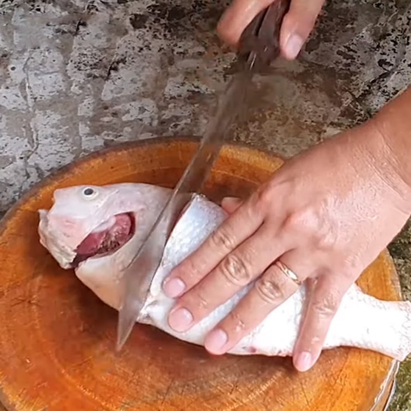 Cách nấu canh riêu cá diêu hồng - các bước chế biến