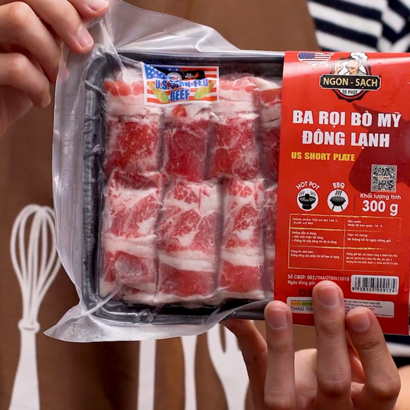 Bước 1 Sơ chế các nguyên liệu Lẩu tứ xuyên Haidilao