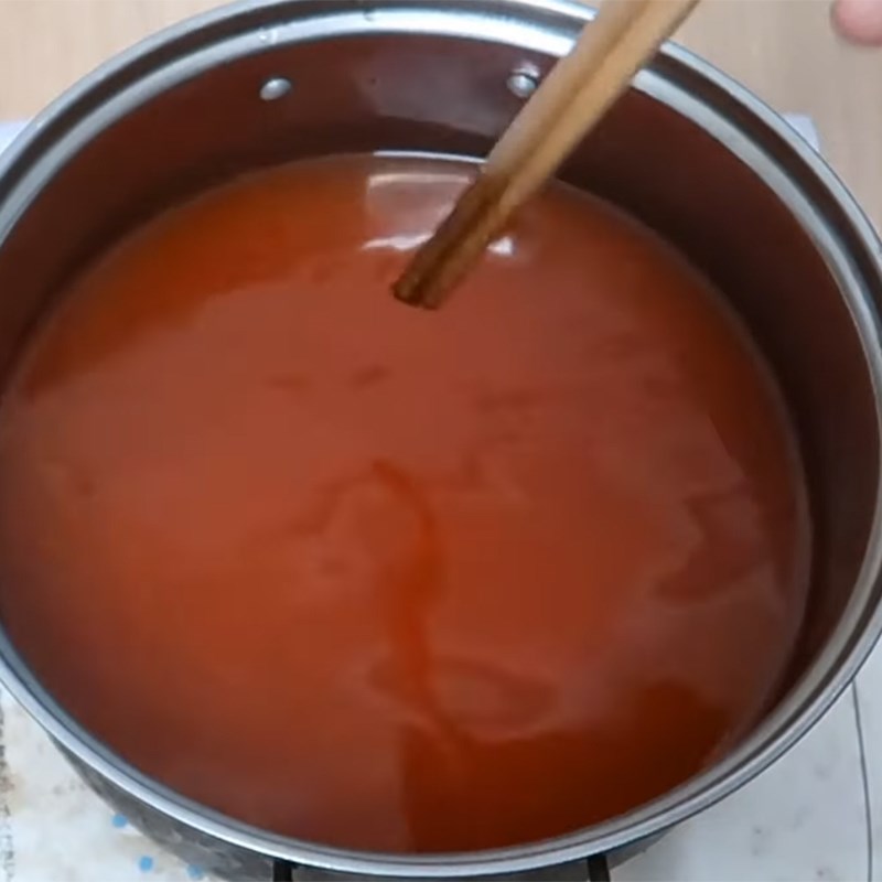 Bước 1 Nấu nước dùng Lẩu tokbokki nhân phô mai