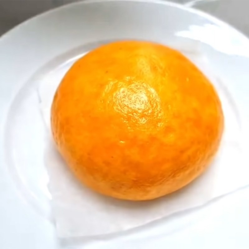 Bước 6 Tạo lớp vỏ cam và hấp bánh. Bánh bao quả cam