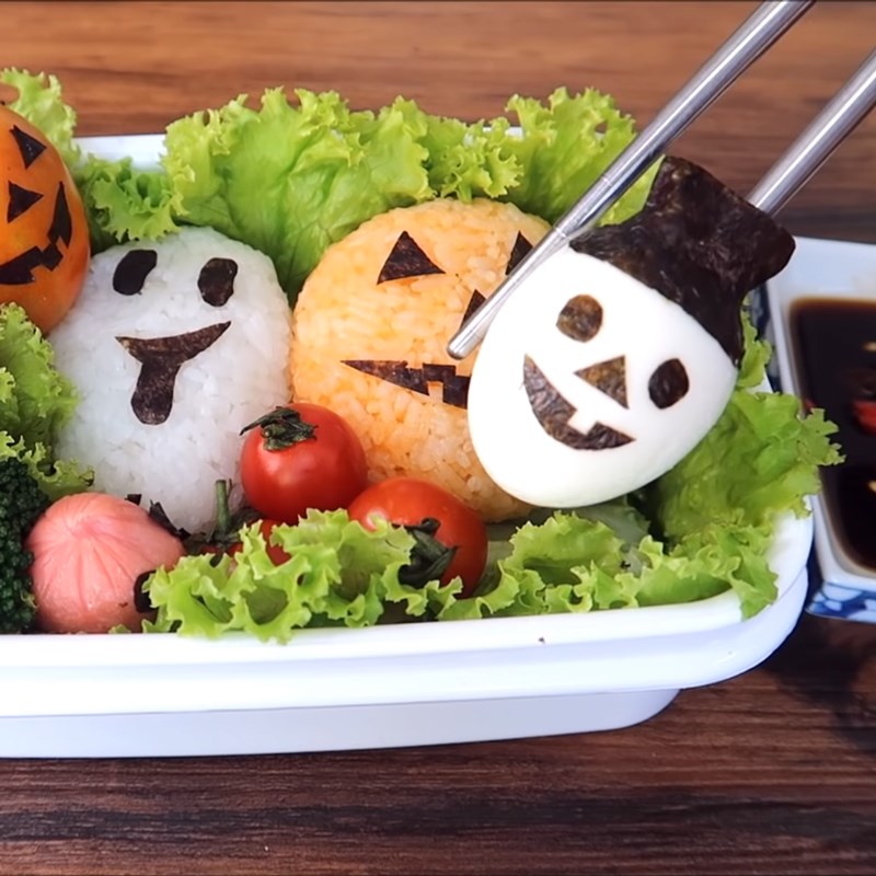 Bước 6 Thành phẩm Halloween bento