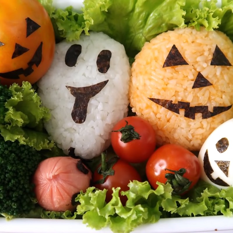 Bước 6 Thành phẩm Halloween bento