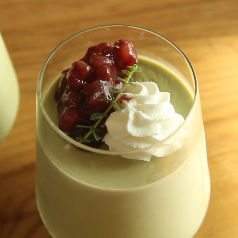 Bước 5 Thành phẩm Pudding matcha phô mai