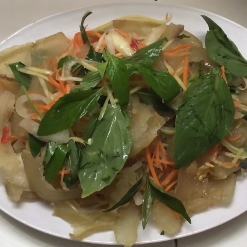 Bước 7 Thành phẩm Da bò trộn chua ngọt