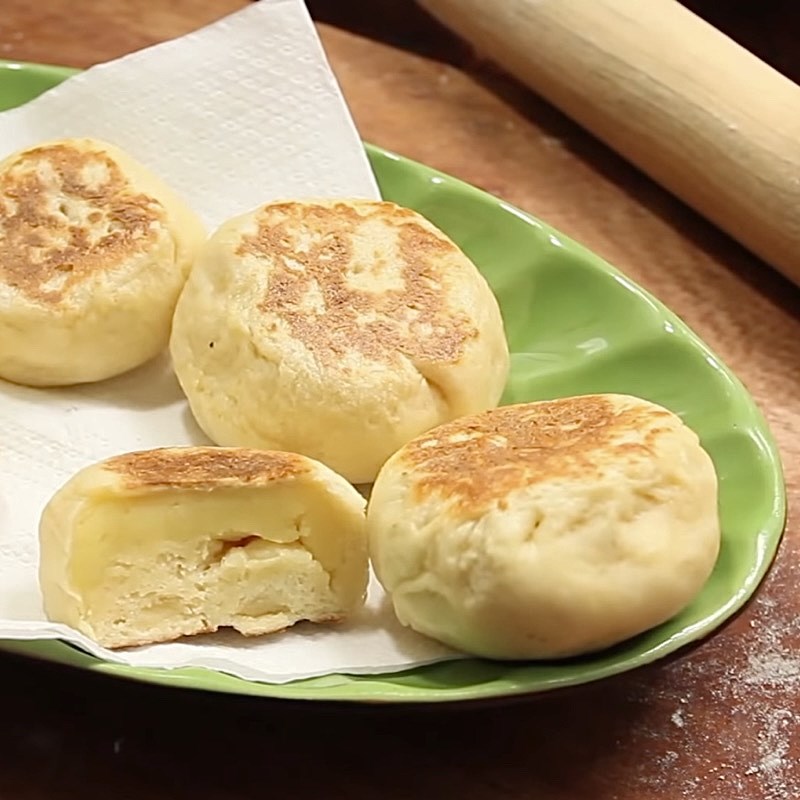Bước 6 Thành phẩm Bánh mì ngọt nhân đậu xanh bằng chảo chống dính