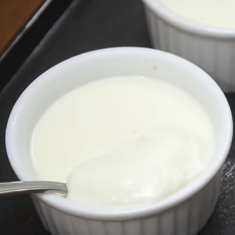Bước 4 Thành phẩm Sữa chua bằng sữa bột không cần sữa chua cái
