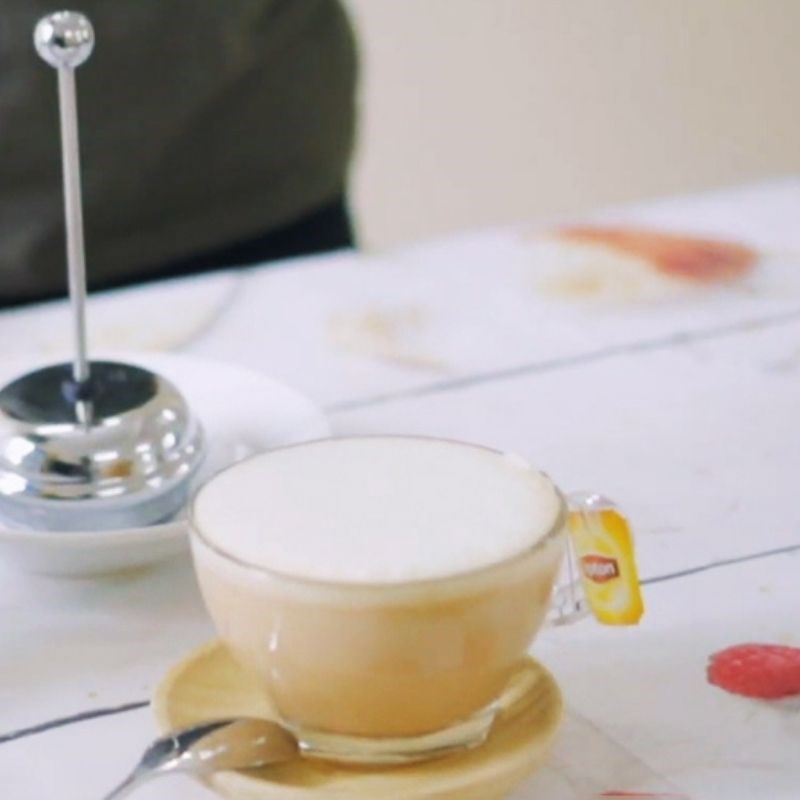 Bước 4 Thành phẩm Trà lipton sữa nóng