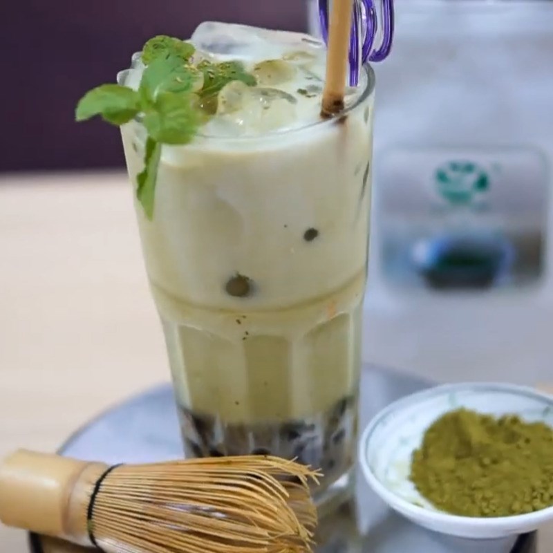 Bước 3 Thành phẩm Matcha sữa dừa