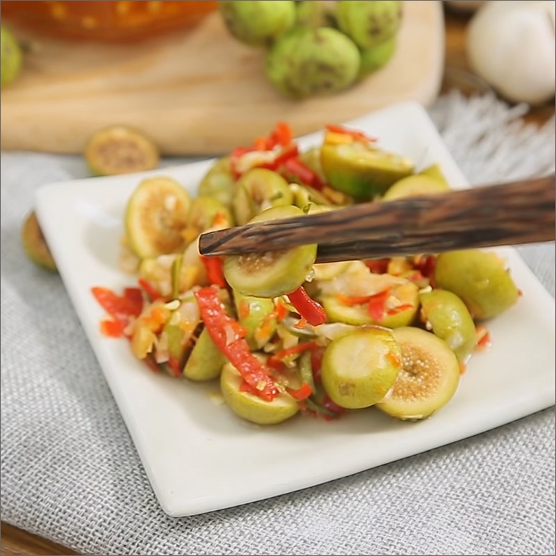 Bước 5 Thành phẩm Sung ngâm mắm tắc