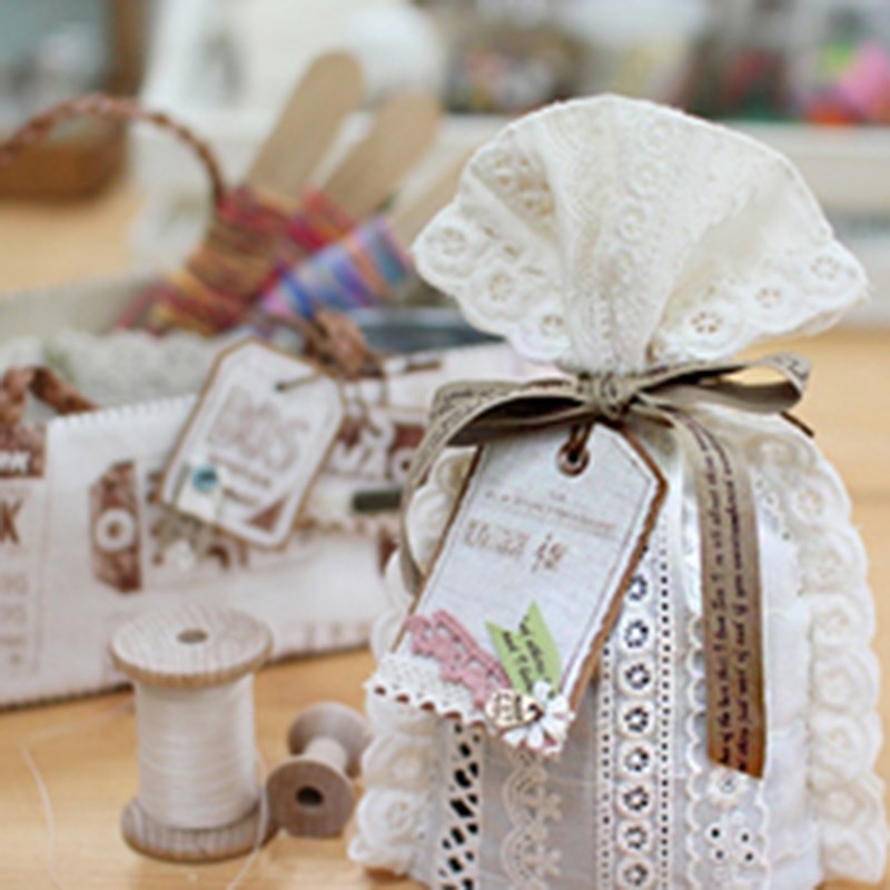 Bước 3 Trang trí Cách làm túi thơm cafe