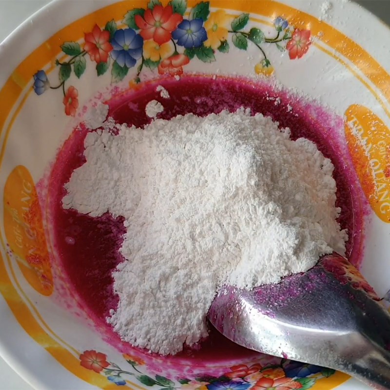 Bước 3 Trộn bột bánh quy Bánh Quy khoai lang tím