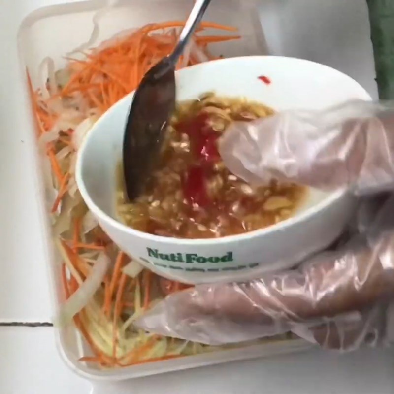 Bước 6 Trộn gỏi Da bò trộn chua ngọt