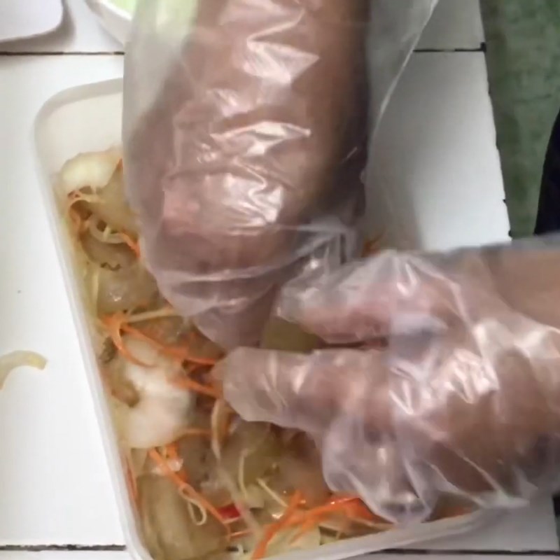Bước 6 Trộn gỏi Da bò trộn chua ngọt