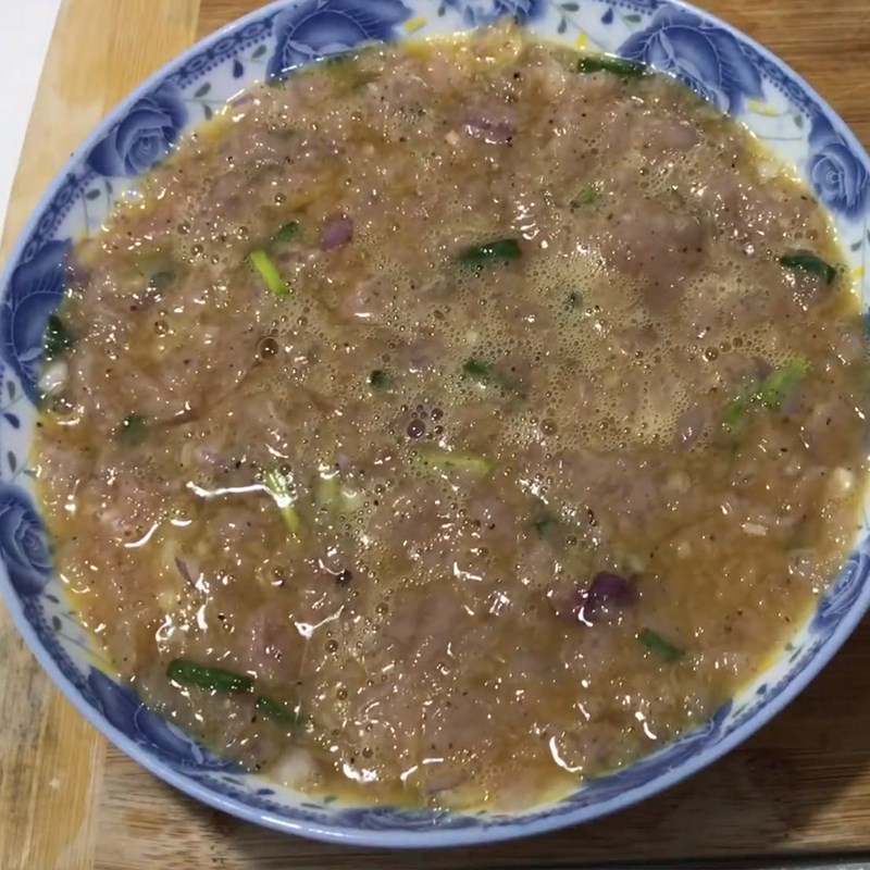 Bước 2 Ướp và trộn chả Chả cá hấp