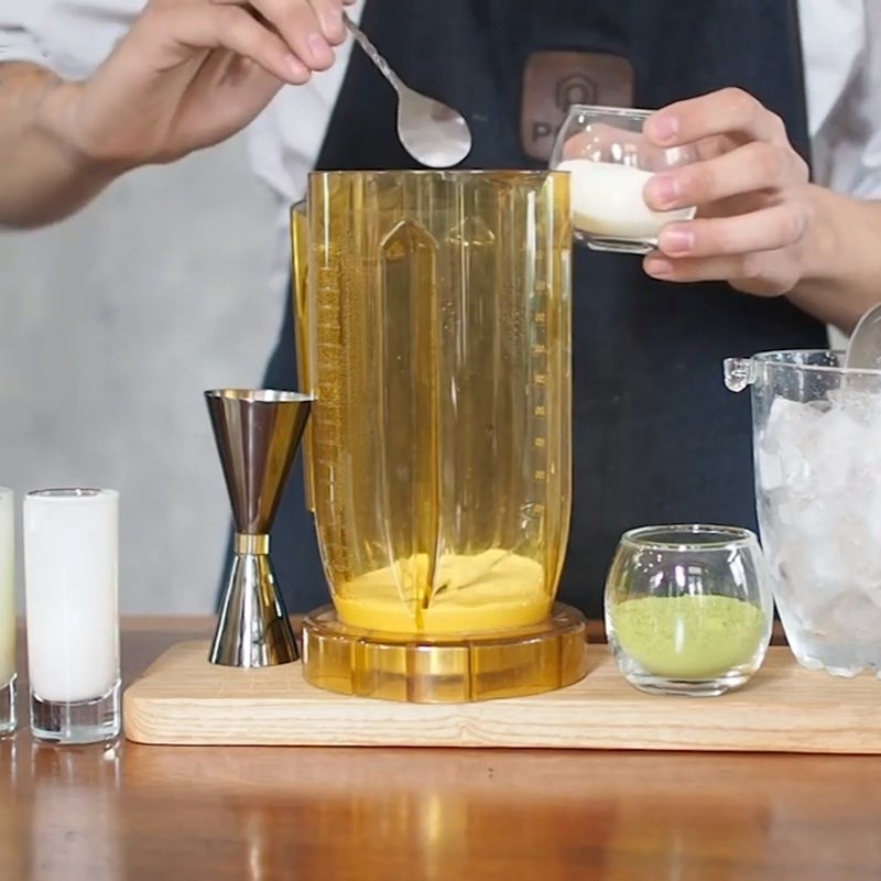 Bước 1 Xay matcha cốt dừa Matcha cốt dừa